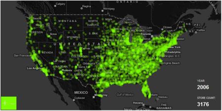 Walmart Growth US Map